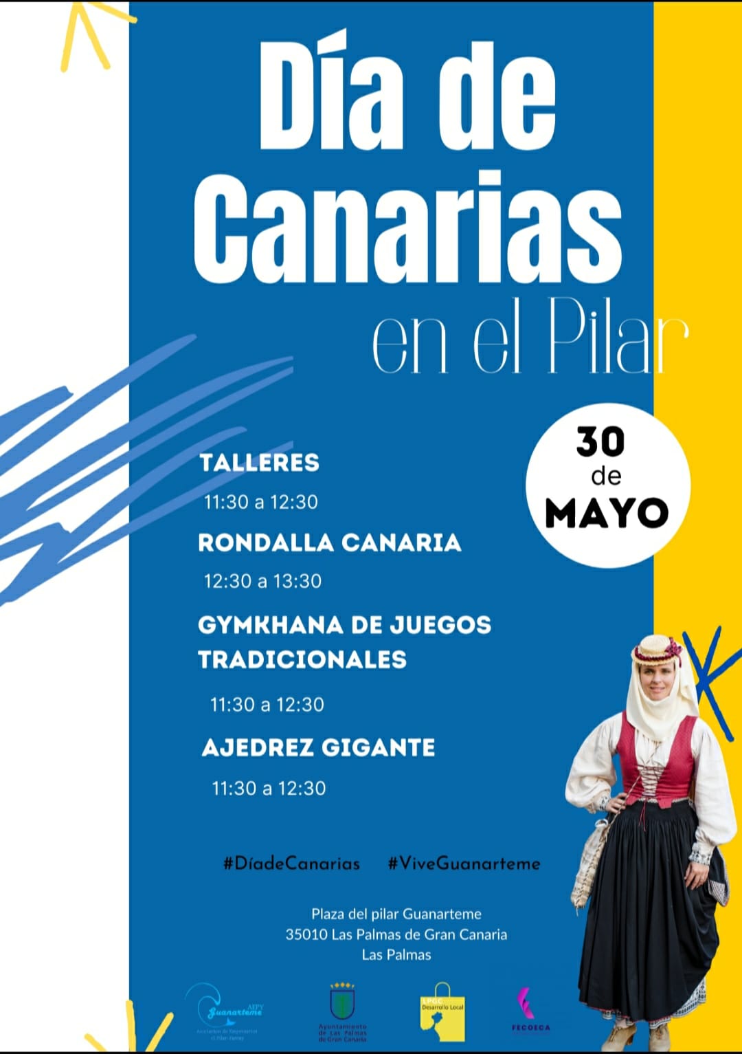 El Ayuntamiento organiza por el Día de Canarias para la actividad de la ciudad