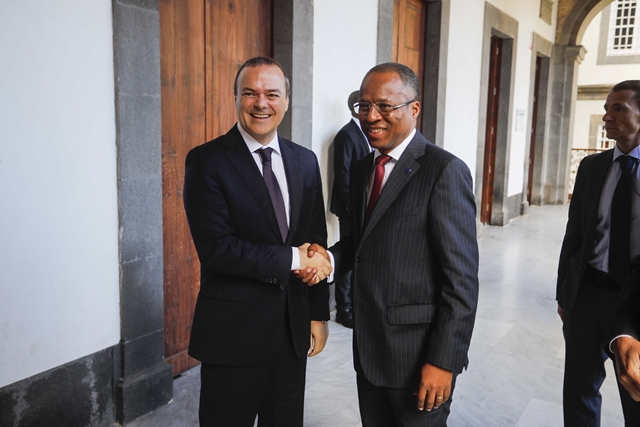 Augusto y el primer ministro de Cabo Verde