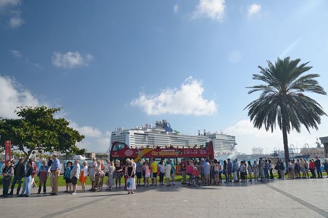 Crucero con turistas