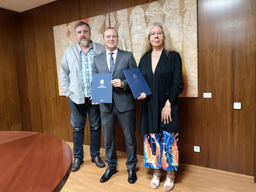 Hidalgo firma con Gamá el convenio para la aportación de una subvención de 15.000 euros para el Orgullo LGTB