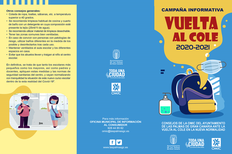 La OMIC lanza una campaña informativa para garantizar una Vuelta al cole segura en la capital