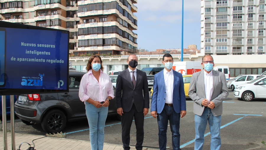 El Ayuntamiento pone en marcha el primer proyecto de LPA Inteligencia Azul con la implantación de 352 sensores inteligentes de aparcamiento