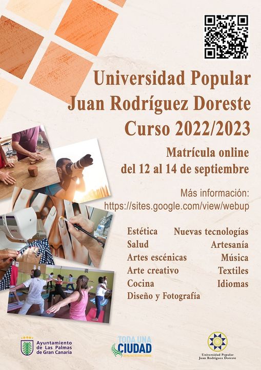 Bonito miércoles concierto El Ayuntamiento lanza un amplio abanico de 155 talleres para el próximo  curso de la Universidad Popular Juan Rodríguez Doreste
