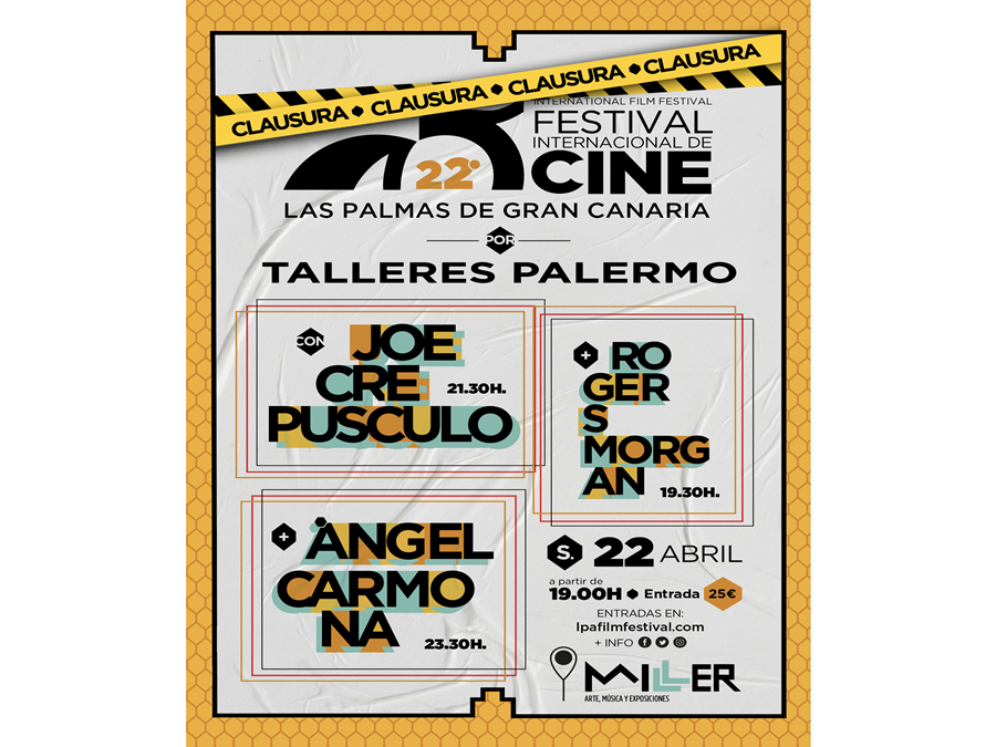 Talleres Palermo propone una sesión de conciertos y una acción familiar como despedida de la vigésima segunda edición del Festival de Cine