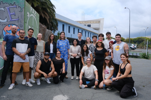 Darias se suma a la celebración del Día de Europa junto a jóvenes participantes en un intercambio comunitario