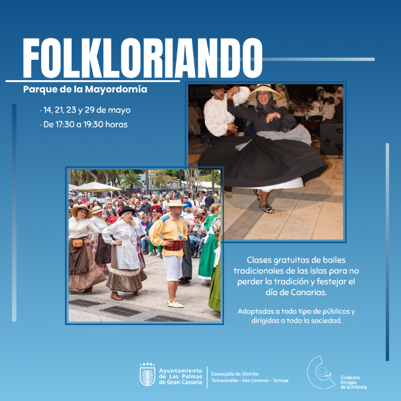 Cartel folkloriando