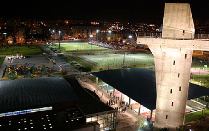 Parque de las Rehoyas de noche