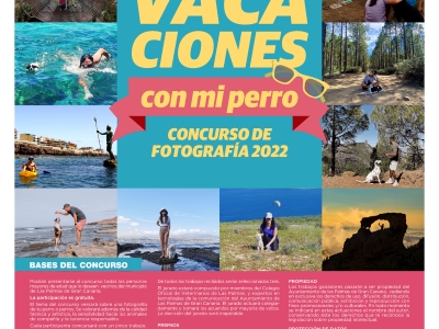 CARTEL de vacaciones con 2022