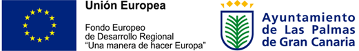 El desarrollo de este servicio ha sido cofinanciado por el Fondo Europeo de Desarrollo Regional y El Ayuntamiento de Las Palmas de Gran Canaria