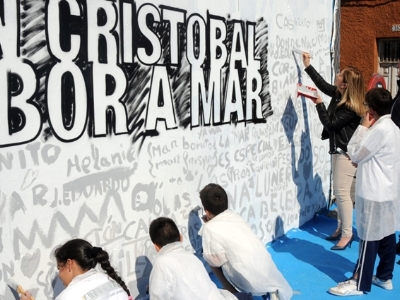 Mural San Cristóbal - Lourdes Armas