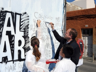 Mural san Cristóbal - José Eduardo Ramírez