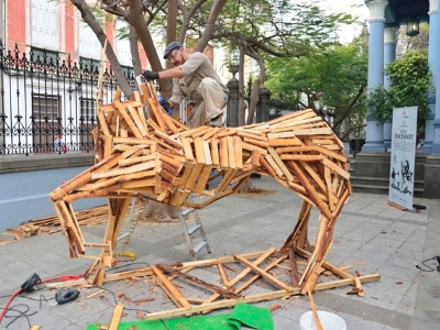CABALLO ROCINANTE del artista napolitano Luigi Stinga