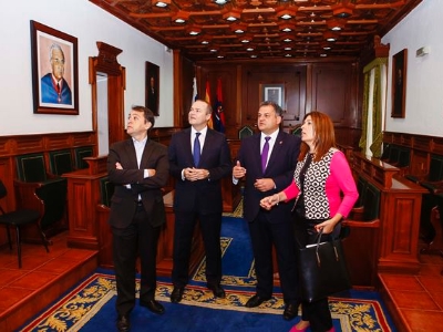 SEGUNDA REUNIÓN CUATRO GRANDES CIUDADES CANARIAS_TELDE_SALÓN DE PLENOS