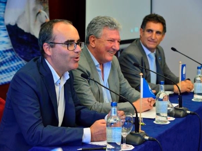 Entrega banderas azules 2016 Ricardo rendondas, Pedro Quevedo, José Palacios