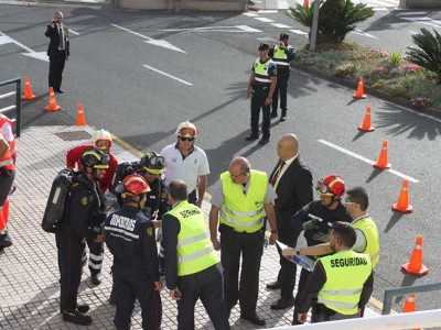 Simulacro de emergencias en un centro comercial 3