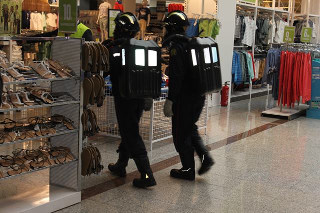 Simulacro de emergencias en un centro comercial 6