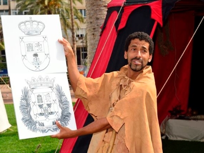 Recreación Histórica en LPGC , escudo heráldico