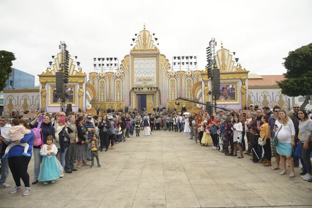 Panorámica de día del escenario del Carnaval 2016
