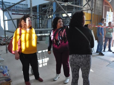 Diana en la futura casa de la mujer en Escaleritas 2