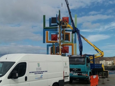Restauración de la escultura juguete del viento 4