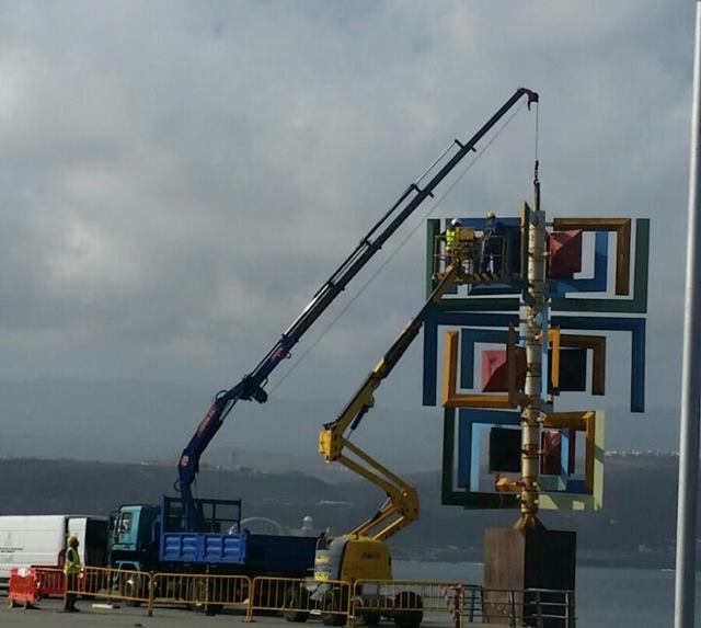 Restauración de la escultura juguete del viento