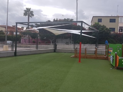 Nueva zona sombra parque infantil