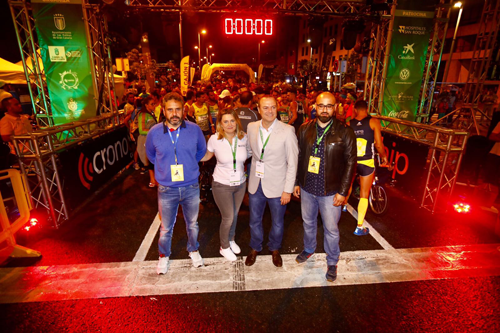 El alcalde de Las Palmas de Gran Canaria, Augusto Hidalgo y el concejal capitalino de Nuevas Tecnologías y Deportes, Aridany Romero