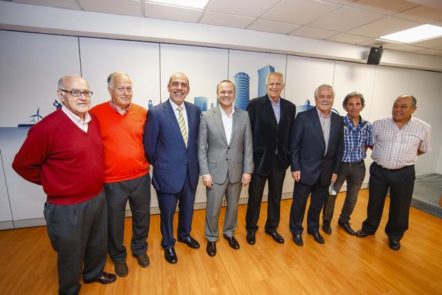 El Alcalde con Exjugadores de la UD Las Palmas 2