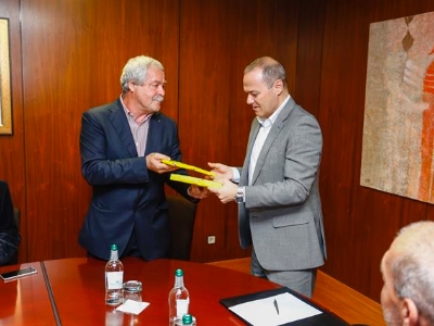 El Alcalde con Exjugadores de la UD Las Palmas 3