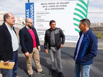 Mejoras en el campo de fútbol La Mayordomía II
