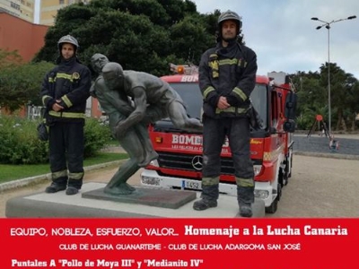 Boceto luchada por los 150 años del Cuerpo de Bomberos