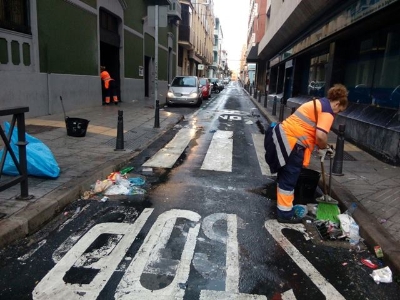 Limpieza tras el Carnaval 2