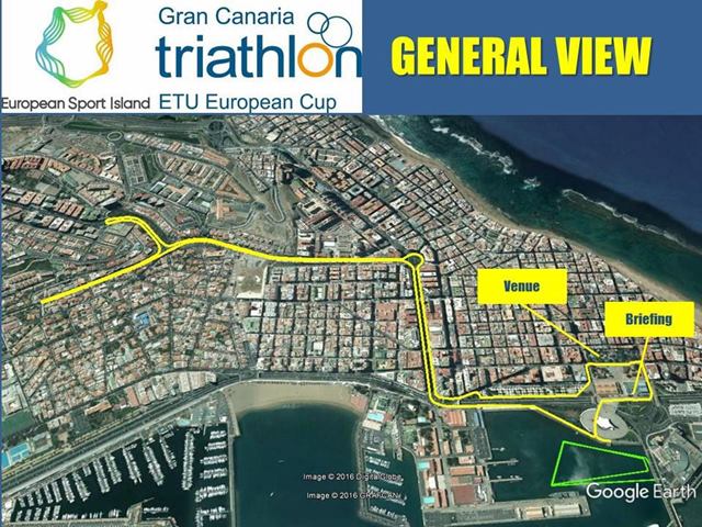 Recorrido triatlon