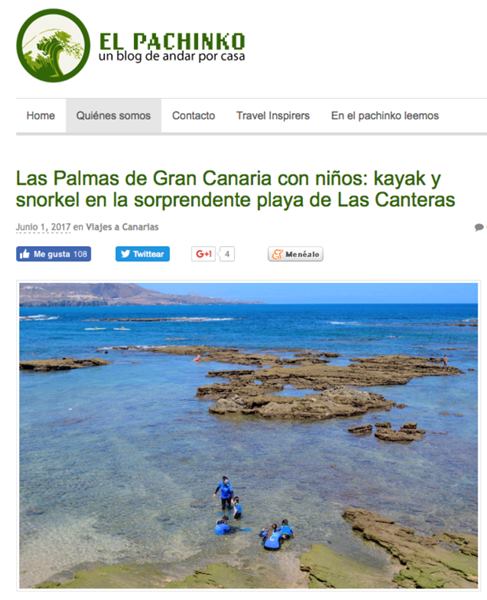 El Pachinko describe la Playa de Las Canteras como un espacio sorprendente