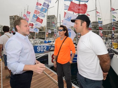 Mini Transat José Eduardo Ramírez  con regatistas españoles