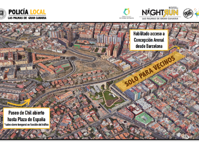 Seguridad, limpieza y la movilidad durante la HSR Night Run ESCALERITAS-CHIL