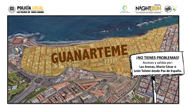 Seguridad, limpieza y la movilidad durante la HSR Night Run en GUANARTEME