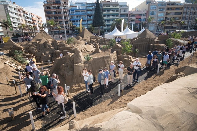 Inauguración del Belén de Arena 2017 4