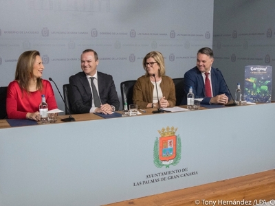 Firma de convenio televisivo del Carnaval 2018 entre la TVCA y Atresmedia 2