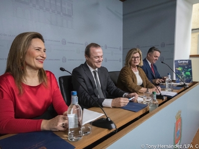 Firma de convenio televisivo del Carnaval 2018 entre la TVCA y Atresmedia