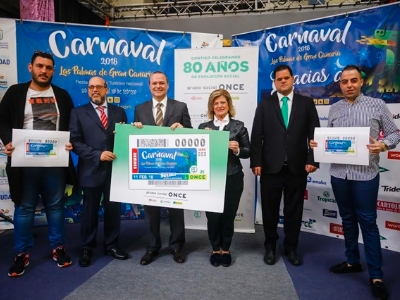 El Carnaval en el cupón de la ONCE del día 11 de febrero 2