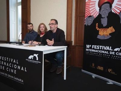 Presentación del cartel del 18 Festival Internacional de Cine de Las Palmas de GC en el Quegles 3