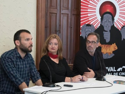 Presentación del cartel del 18 Festival Internacional de Cine de Las Palmas de GC en el Quegles 4