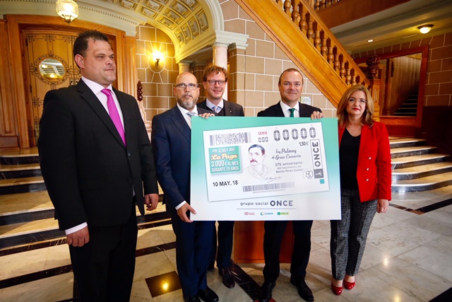 La ONCE dedica su cupón del 10 de mayo al escritor Benito Pérez Galdós 3