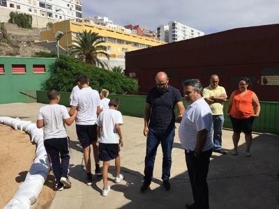 El Ayuntamiento recupera para la práctica de la lucha canaria el terrero de El Batán tras varios años de abandono