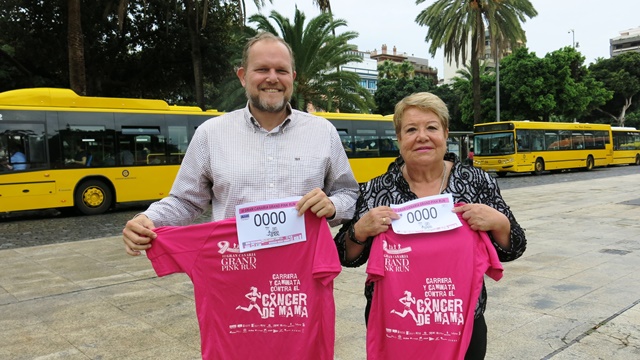 Guaguas Municipales con la Carrera contra el Cáncer