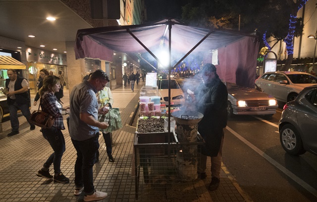 Castañas en Las Palmas de Gran Canaria por Navidad