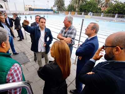 Las piscinas Julio Navarro comienzan su transformación para modernizarse y ampliar los jardines del parque Doramas
