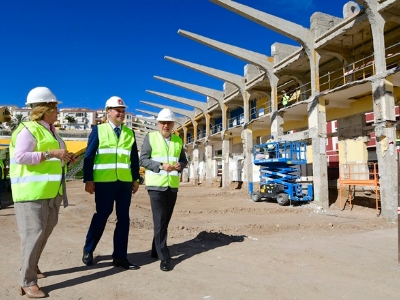 El alcalde Hidalgo y el presidente del Cabildo han recorrido hoy las obras 3