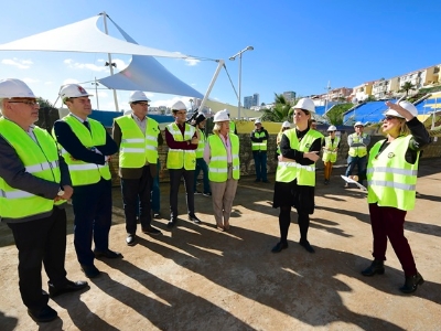 El alcalde Hidalgo y el presidente del Cabildo han recorrido hoy las obras